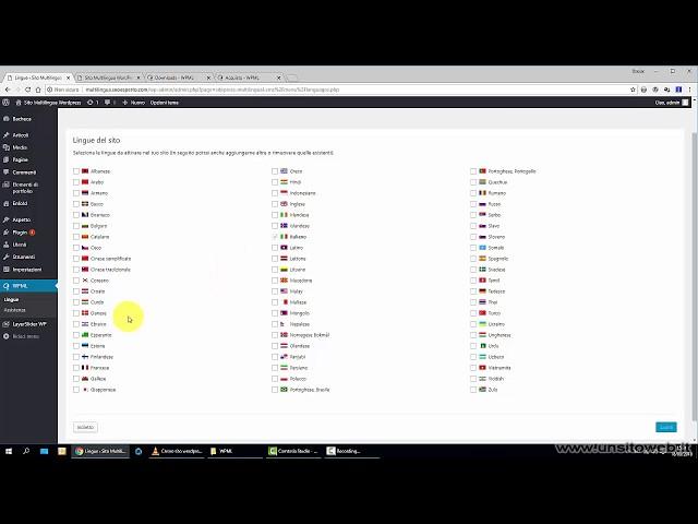 Creare sito multilingua wordpress con plugin WPML