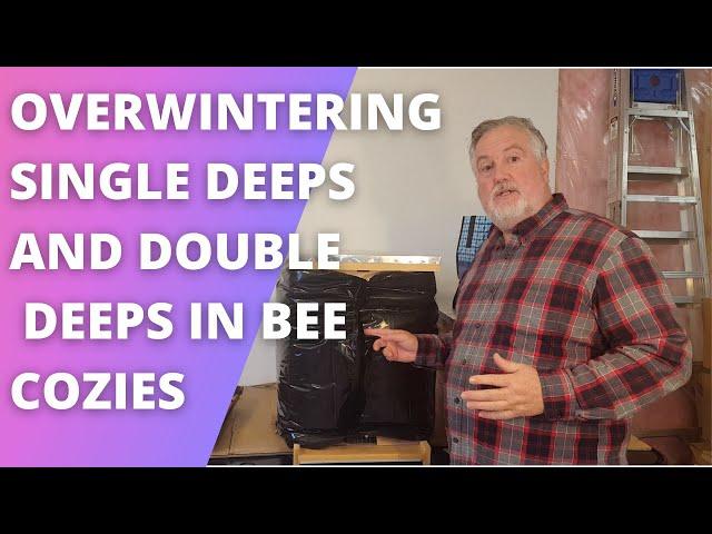 OVERWINTERING SINGLE DEEPS AND DOUBLE DEEPS WITH BEE COZIES