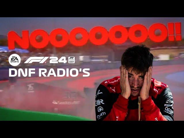 EVERY DRIVER'S DNF/CRASH RADIOS - F1 24