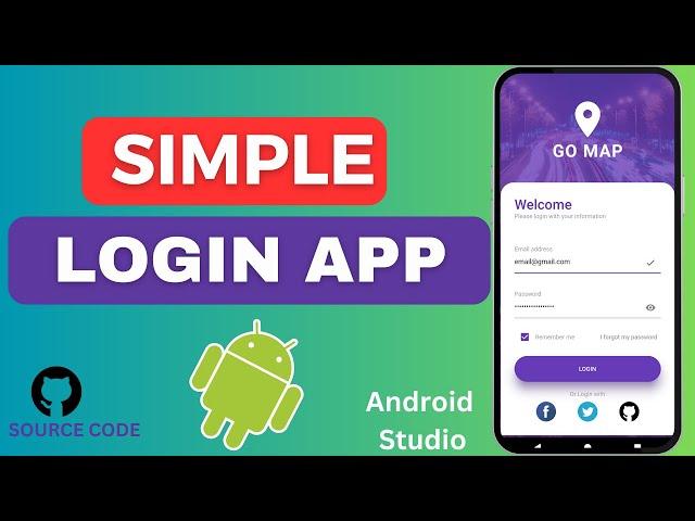 Simple Login App | Android Studio | 2024