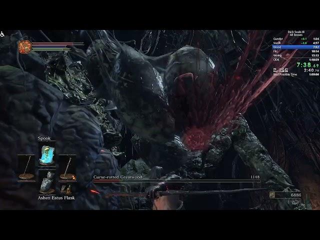 (WR) Dark Souls 3 All Bosses in 1:10:48