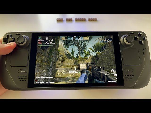 CS:GO Counter Strike Global Offensive - online multiplayer Steam Deck handheld gameplay