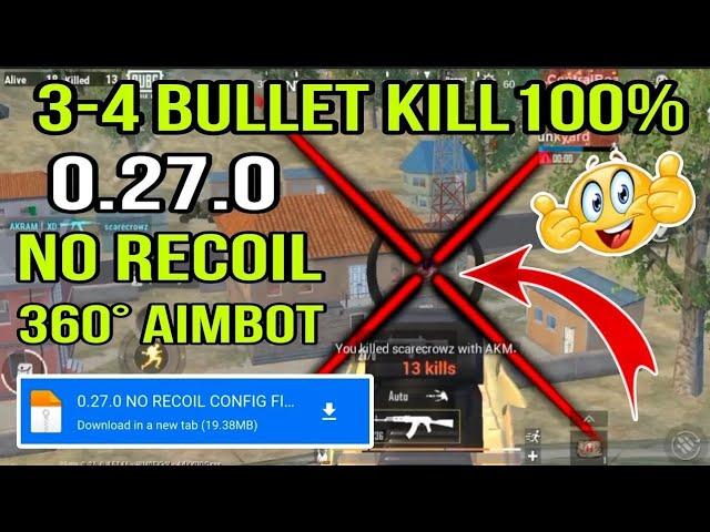 Pubg lite 0.27.0 zero recoil config | Pubg lite 0.27.0 zero recoil config high damage 360 aimbot