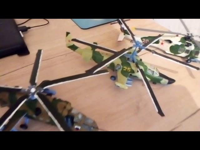 Моя коллекция моделей самолётов и вертолётов.