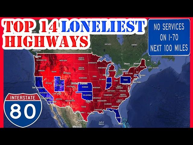 What Are the 14 LONELIEST Highways in America | What You Can Expect Driving on Them