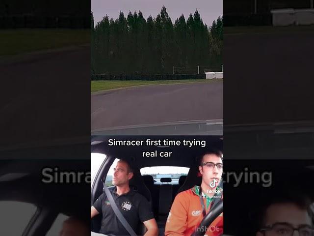 Simracer first time trying real car