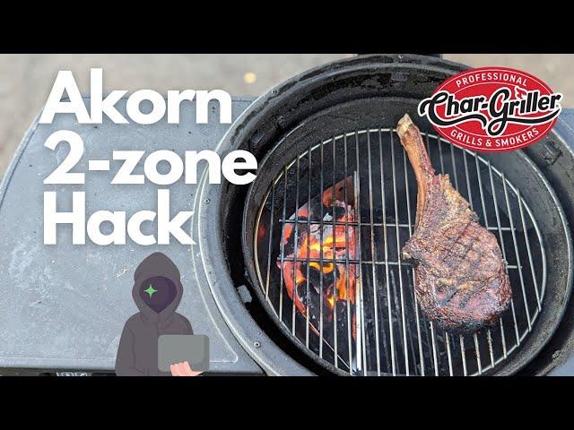 True 2 Zone Akorn Hack | Reverse Seared Tomahawk Steak!