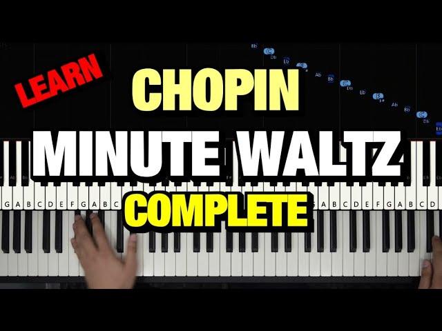 Chopin Waltz Op 64 No 1 Piano Tutorial (Minute Waltz)