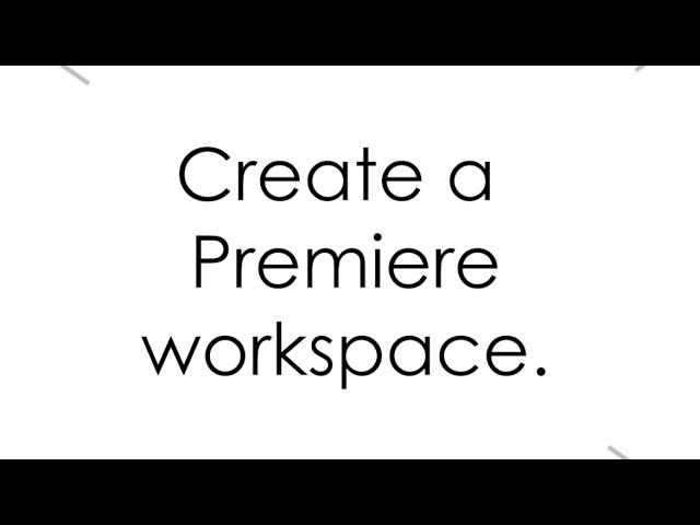 ADOBE PREMIERE EDITING HACK... CREATE A WORKSPACE #shorts