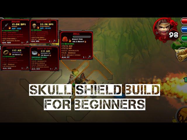 Skull Shield Build for Beginners in dungeon Quest | Legend items