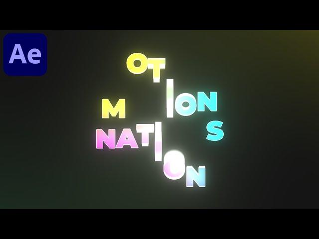 Glow Bouncing Text Animation in After Effects - After Effects Tutorial