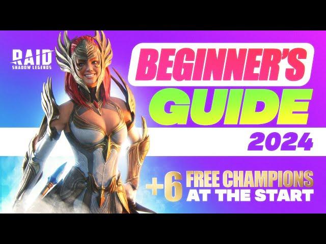 NEW Raid Shadow Legends Beginner's Guide 2024  Starting Guide + 6 FREE Champs & Beginner PACK