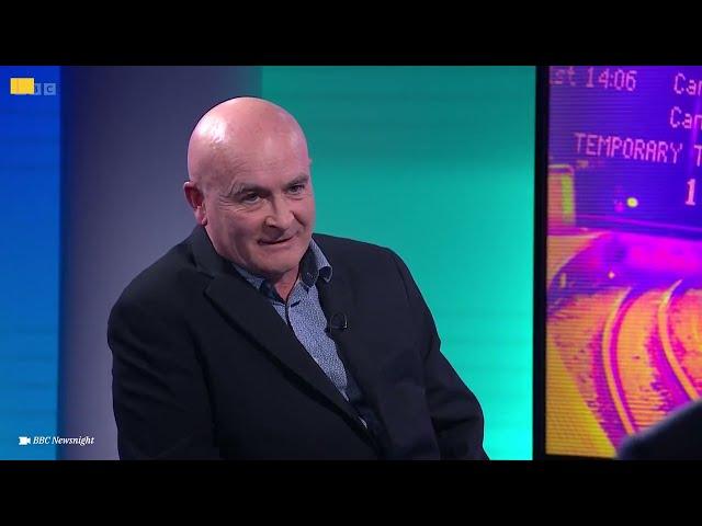 RMT's Mick Lynch calls junior minister a liar 15 times on Newsnight