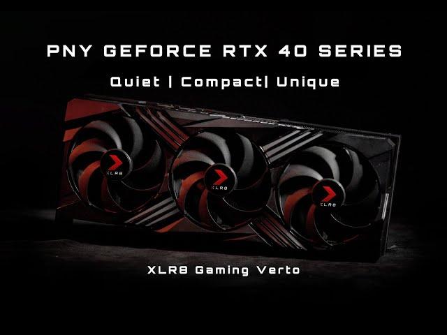 PNY GeForce RTX 40 XLR8 Gaming Graphics Card | Quiet, Compact, Unique