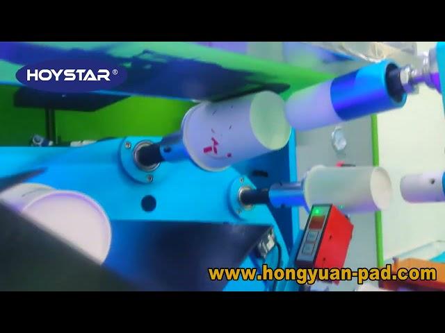 Plastic Cup Silk Screen Printing Machine Multi Color Full Automatic Auto Print Paper Cups