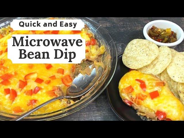 QUICK AND EASY MICROWAVE BEAN DIP | Easy Game Day Dip