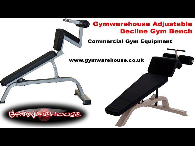 Adjustable Gym Decline Bench for Dumbbells and Abdominals / Hip Flexor