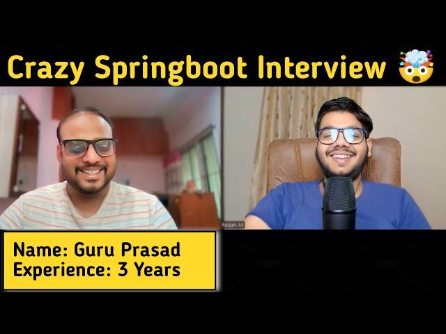 Java Spring Boot 3 Years Interview Experience