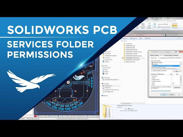 SOLIDWORKS PCB: PCB Services Folder Permissions Setup