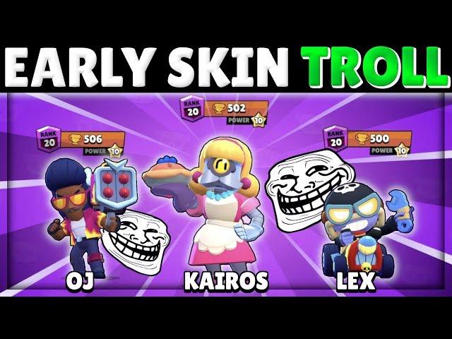 Trolling People with Early-Access Skins! | Hot Rod Brock, Road Rage Carl, and Bake Sale Barley!