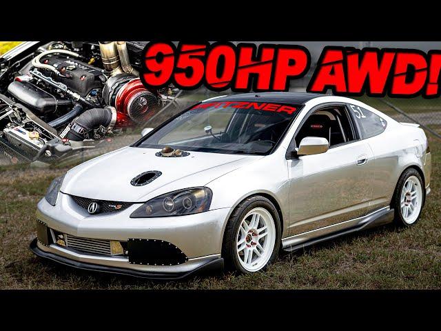 950HP AWD RSX Dominates Exotics! "The Perfect RSX" (Honda K-Series 45PSI + 9800RPM)