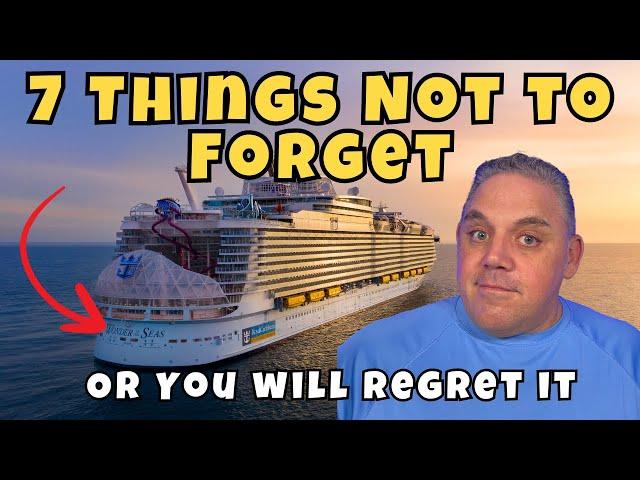 Top 7 Things People Forget to Pack for Their Cruise per the Crew