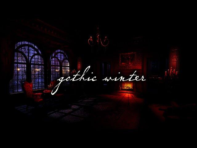 Gothic Winter | Dark Academia Piano and Cello | Snowy Evening in a Victorian Haven