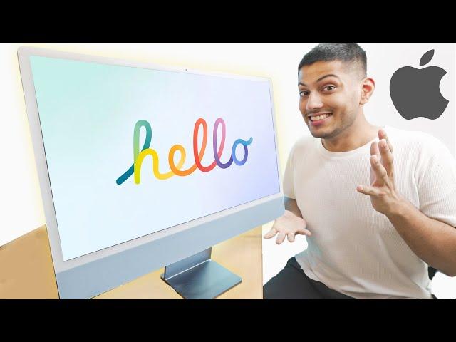 Apple's NEW iMac 2021 Unboxing and Quick Look ! *M1 Magic*