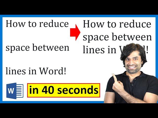 How to reduce space between lines in Word