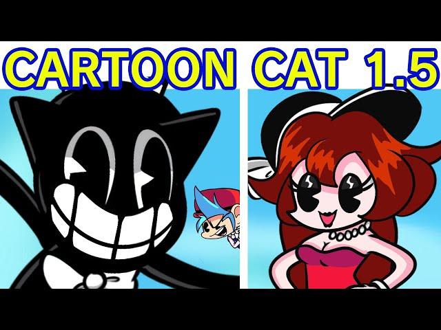 Friday Night Funkin' VS Cartoon Cat 1.5 FULL WEEK + Cutscenes (FNF Mod/HARD) (Old Cartoon Style)