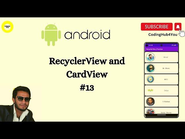 Android RecyclerView with CardView||RecyclerView-13