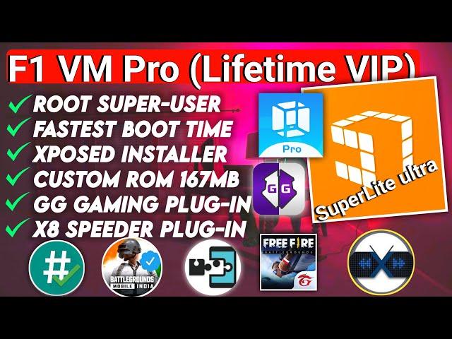 F1 VM Root Latest 2023 - f1vm android 12 supported Ulta lite version