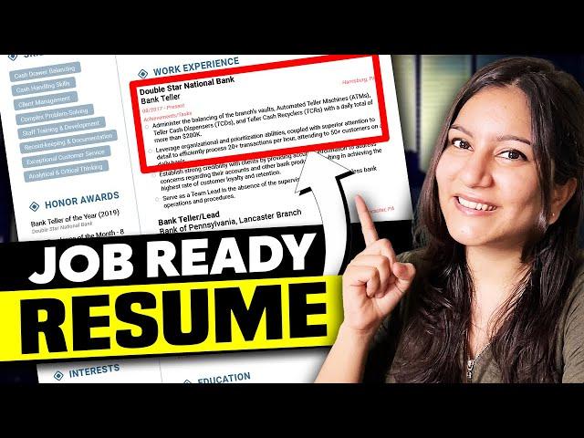 Resume for FRESHERS | Nothing To Write in CV?