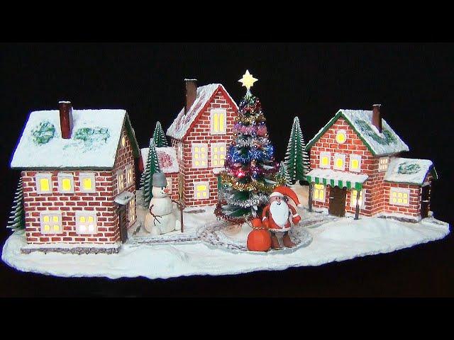 DIY Christmas Village or Fairy Houses in a Magical Forest | How to Make a Christmas Village