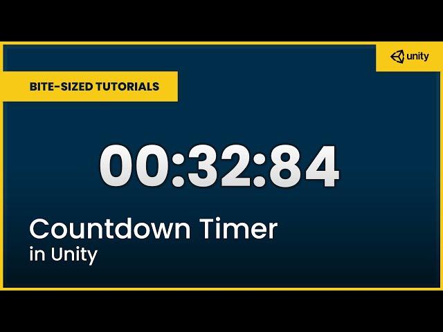 Timer in Unity | Bite-Sized Tutorials