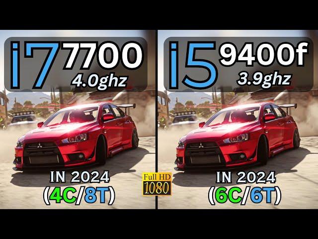 i7 7700 vs i5 9400f Tested in 14 Games (2024) | 1080p