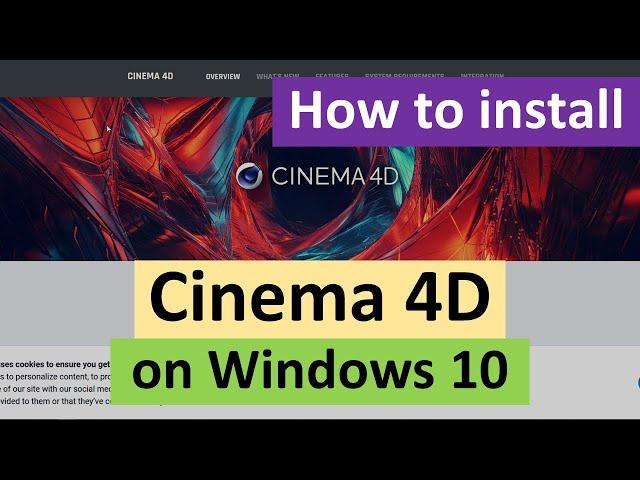 How to Install Cinema 4D on Windows 10