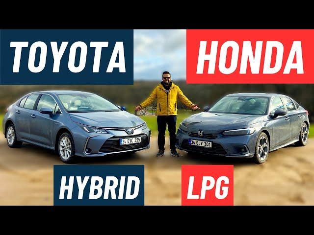 Honda Civic LPG vs Toyota Corolla Hybrid - Hangisi?