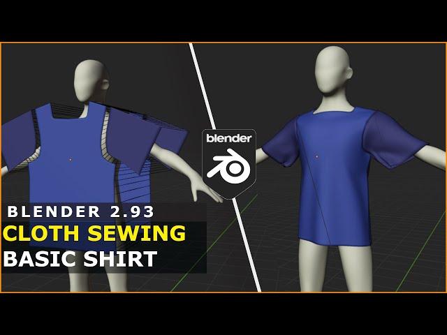 Tutorial: Blender Cloth Sewing - Basic Shirt