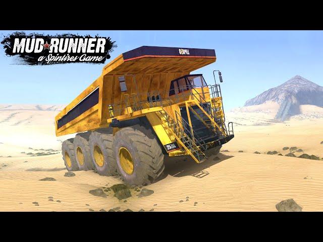 Spintires: MudRunner - Giant Goliath Truck Driving Through the Sahara