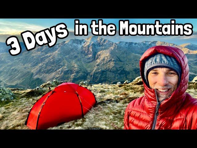 3 Day Solo Wild Camping in the Mountains - Part 1