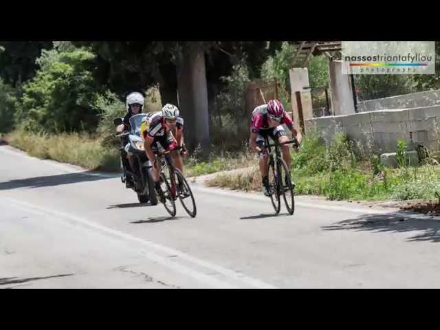 Tzortzakis vs Tamouridis continuous attacks at Greek National Road Cycling Championships 2015