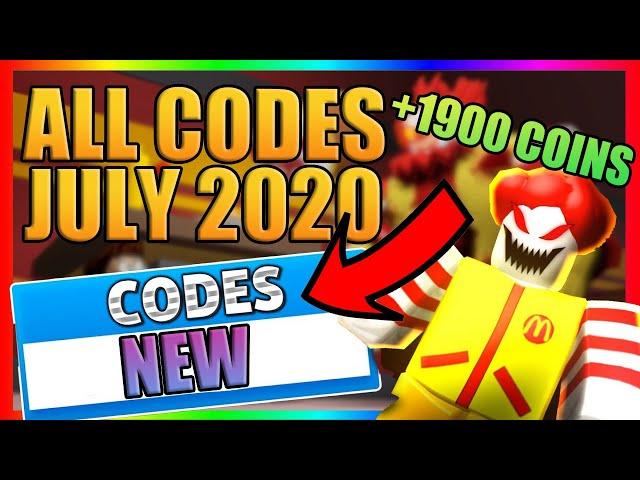 ALL *NEW* CODES FOR ROBLOX RONALD JULY 2020 (+1900 Coins)