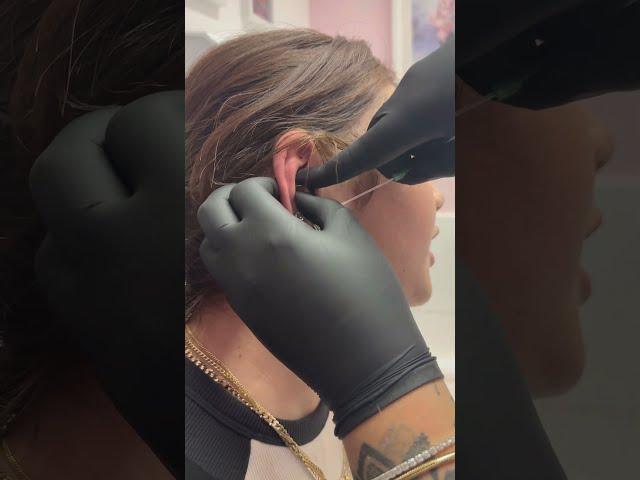 ️ What's it like getting your CONCH pierced? #earpiercing