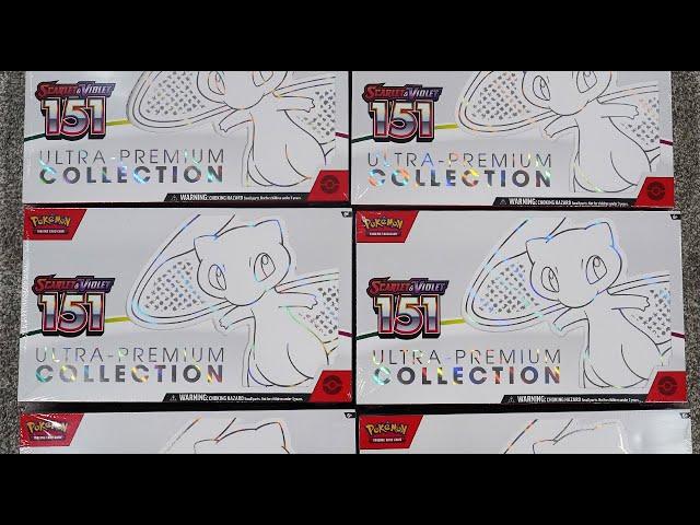 Opening SIX Pokemon 151 Ultra Premium Collection Boxes