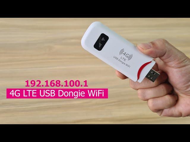 192.168.100.1: So konfigurieren Sie 4G LTE USB Dongle WiFi