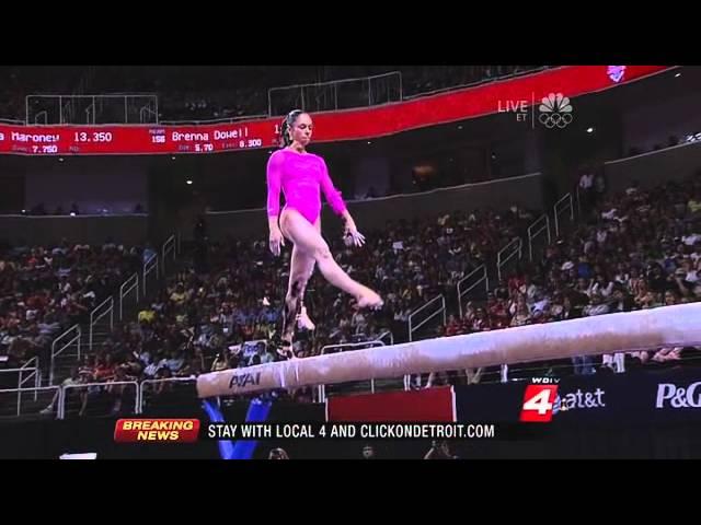 2012 US Olympic Trials Day 1 Sabrina Vega Balance Beam