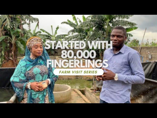 How She Started Catfish Farming with 80,000 Fingerlings #catfishfarm #farmvisit