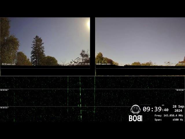 UAP UFO OVNI Multi Camera Tracking Software (BOB)  Day Stream Passive Radar 28/09/24 CUDA NA 163