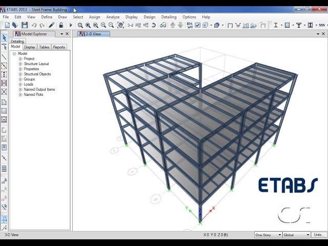 ETABS - 02 Introductory Tutorial Steel: Watch & Learn